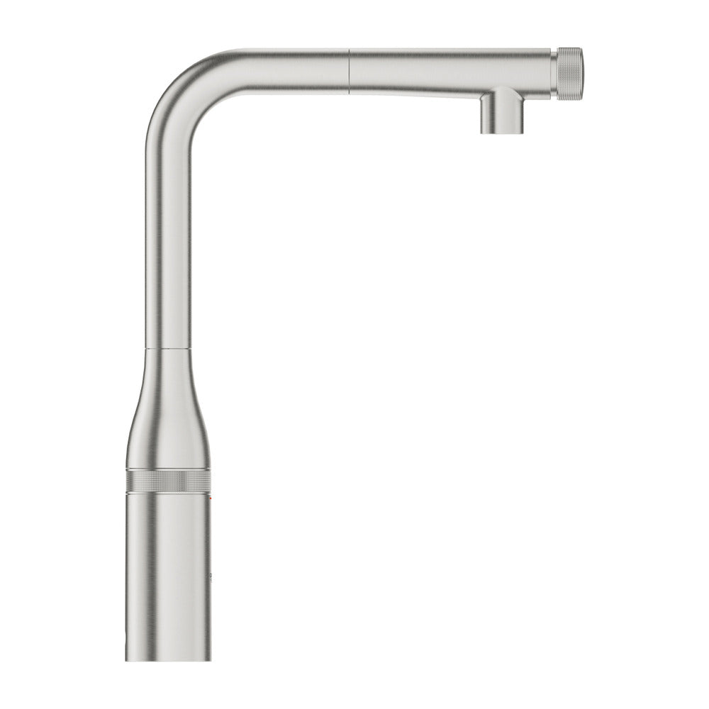 Смесител за кухня с подвижен душ Grohe Essence SmartControl хром мат Supersteel