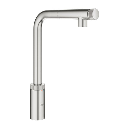 Grohe Minta SmartControl Kitchen Faucet with Pull-Out Spray, Brushed Supersteel