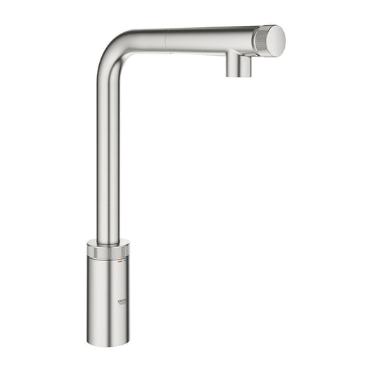 Grohe Minta SmartControl Kitchen Faucet with Pull-Out Spray, Brushed Supersteel