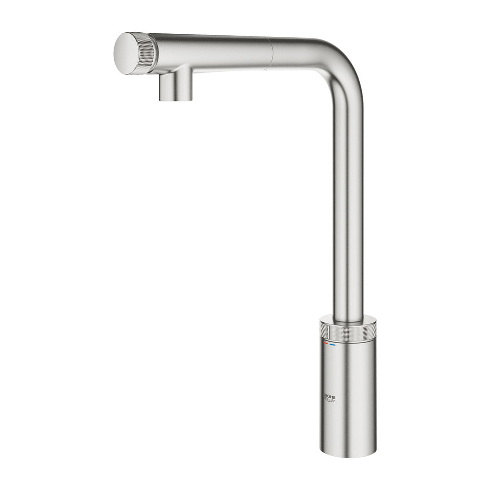 Grohe Minta SmartControl Kitchen Faucet with Pull-Out Spray, Brushed Supersteel