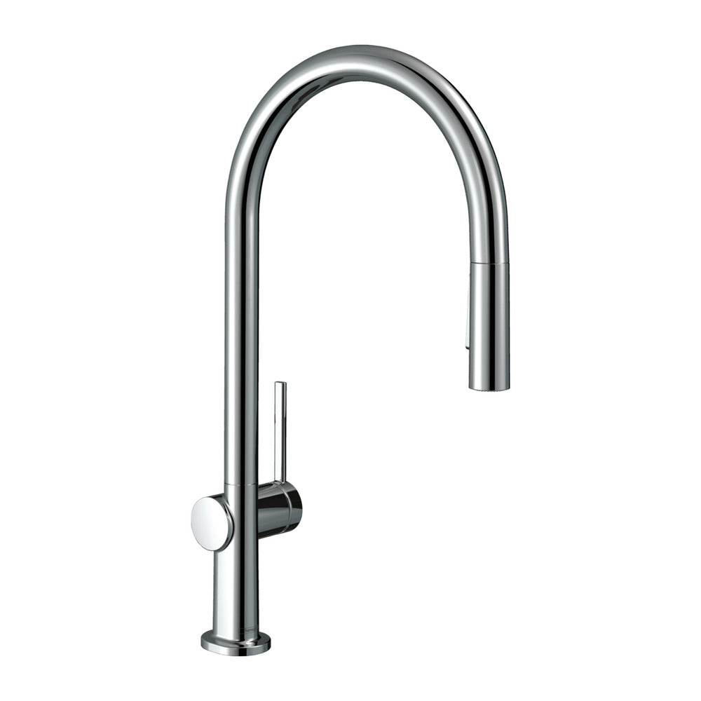 Кухненски смесител с извлекателен душ Hansgrohe Talis M54 210 хром с 2 вида струи
