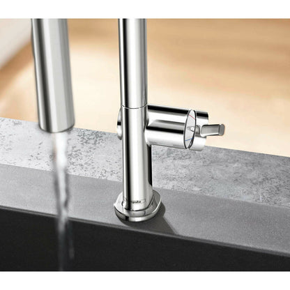Кухненски смесител с извлекателен душ Hansgrohe Talis M54 210 хром с 2 вида струи