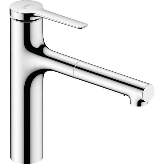 Kitchen faucet with pull-out spray Hansgrohe Zesis M33 160 with 2 jets
