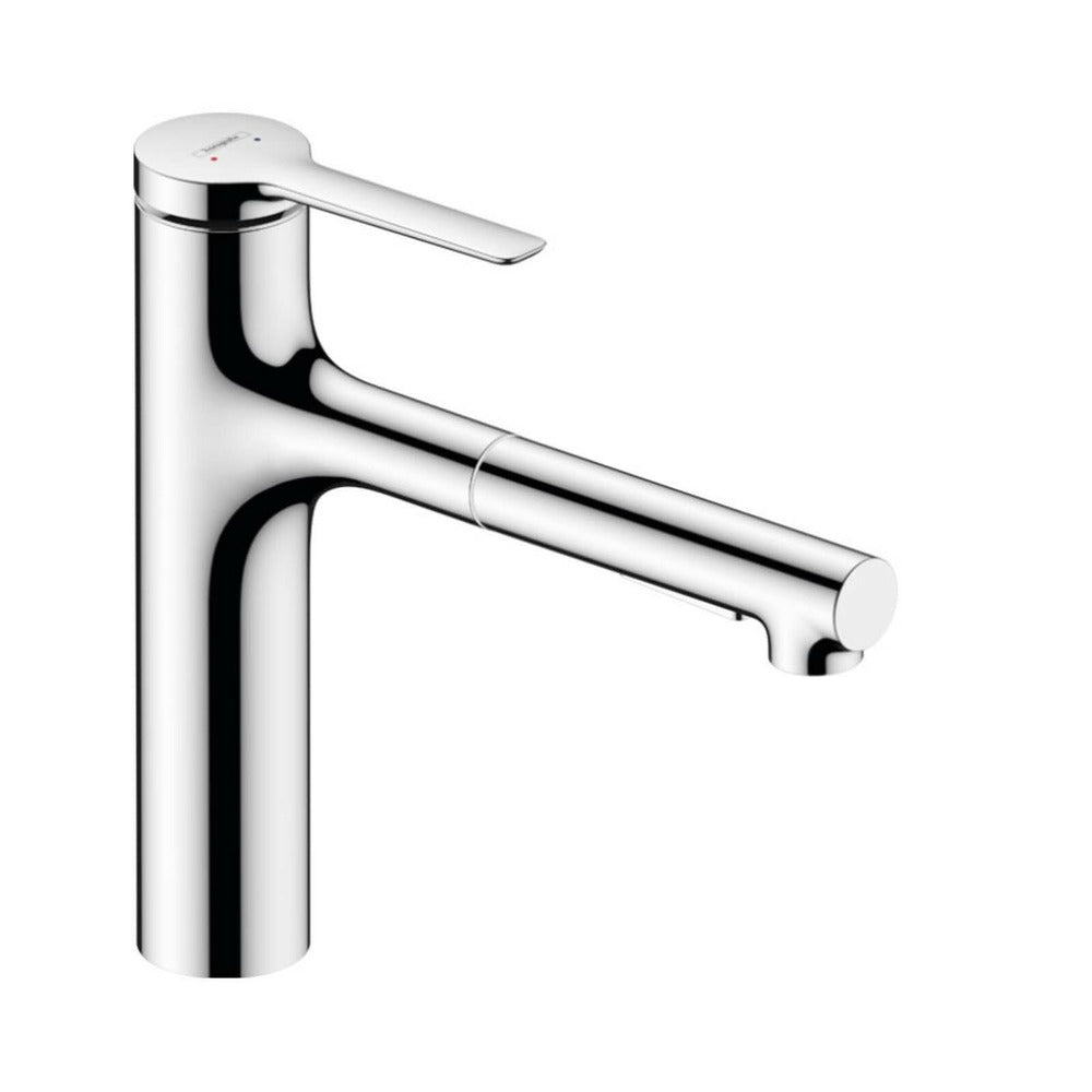 Смесител за кухня с издърпващ душ Hansgrohe Zesis M33 160 sBox lite с 2 струи