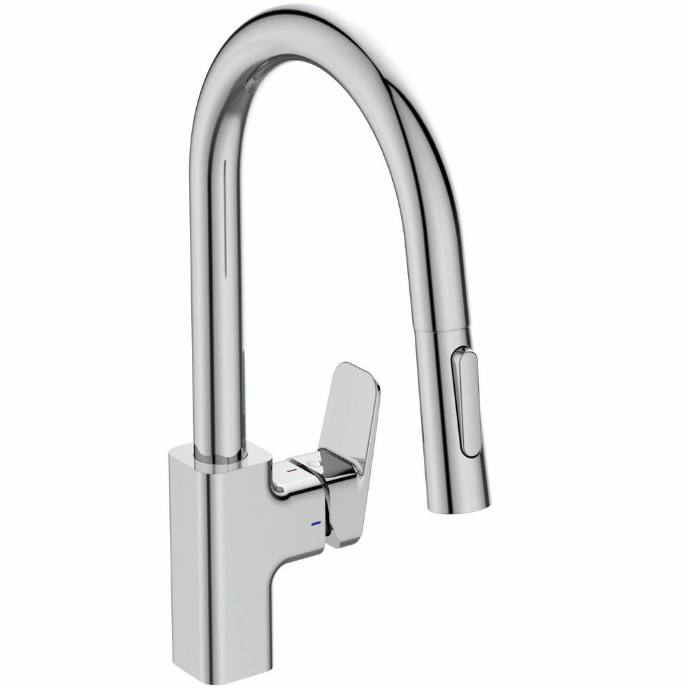 Смесител за кухня с изтеглящ се душ Ideal Standard Ceraplan с 2 функции