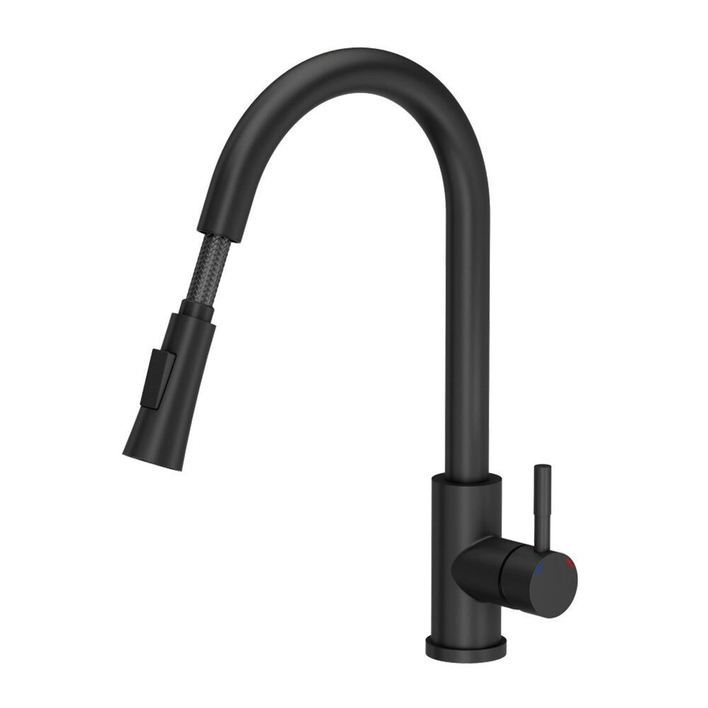 Quadron Pop Julia Matte Black Kitchen Faucet with Pull-Down Spray