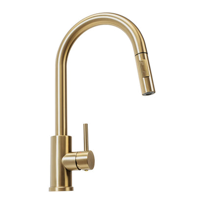 Kitchen faucet with pull-out spray Rea Fresh brushed gold