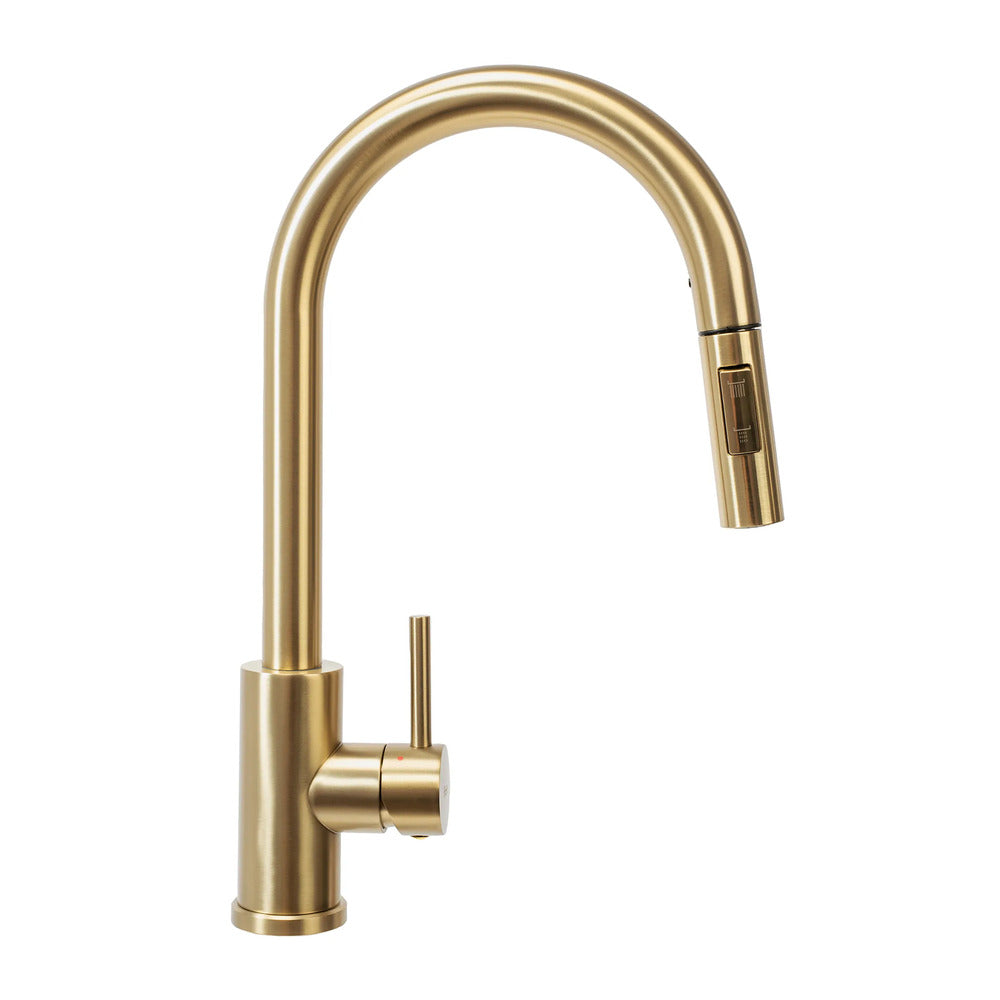 Kitchen faucet with pull-out spray Rea Fresh brushed gold