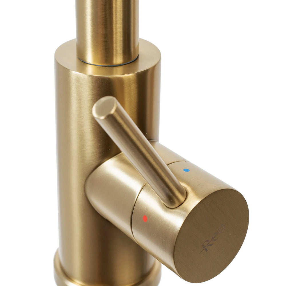 Kitchen faucet with pull-out spray Rea Fresh brushed gold