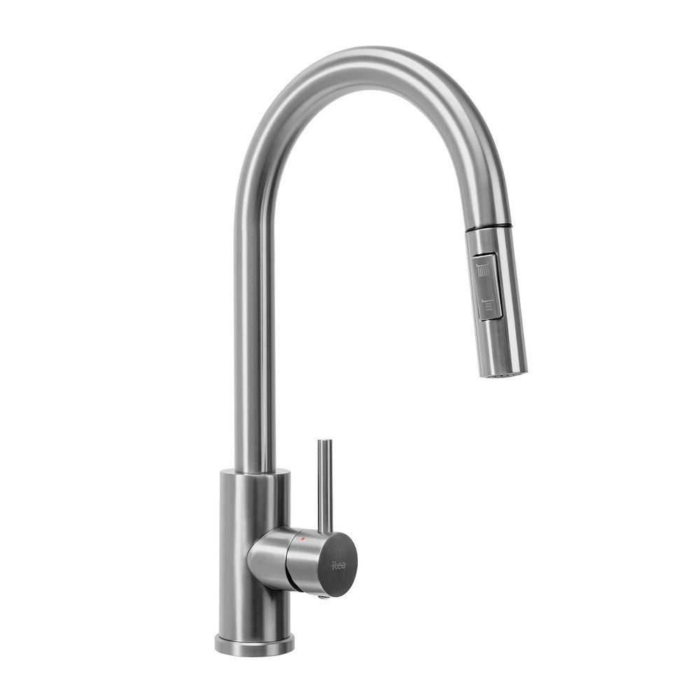 Kitchen faucet with pull-out spray Rea Fresh brushed nickel