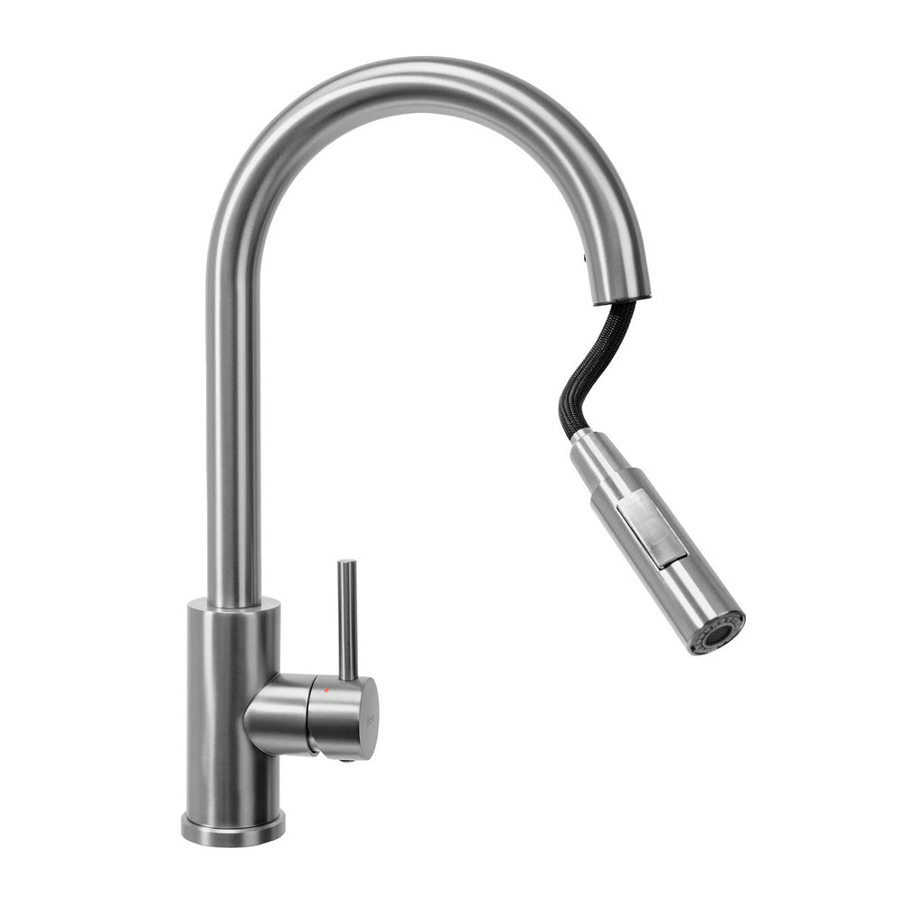 Kitchen faucet with pull-out spray Rea Fresh brushed nickel