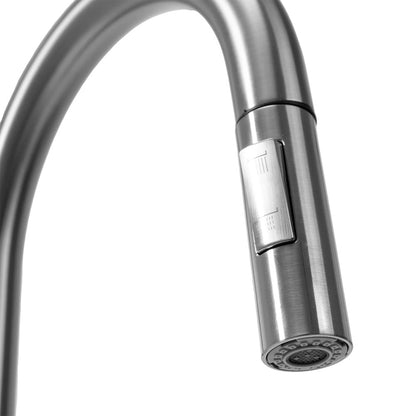 Kitchen faucet with pull-out spray Rea Fresh brushed nickel