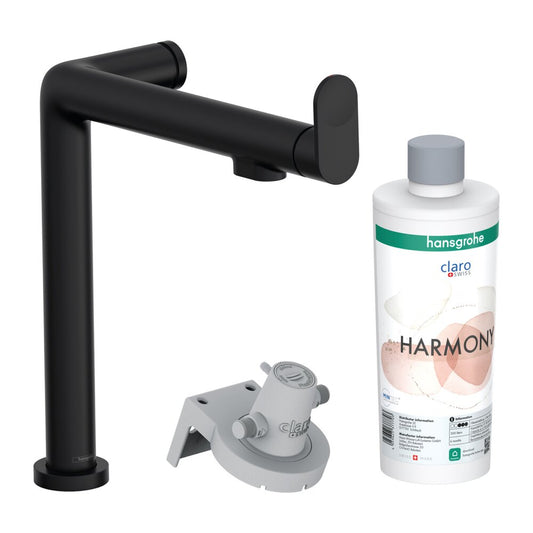 Кухненска батерия с воден филтър Hansgrohe Aqittura M91 FilterSystem 240 черна