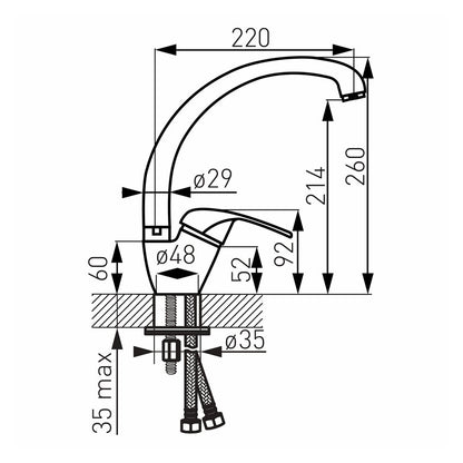 Ferro Vasto Kitchen Faucet