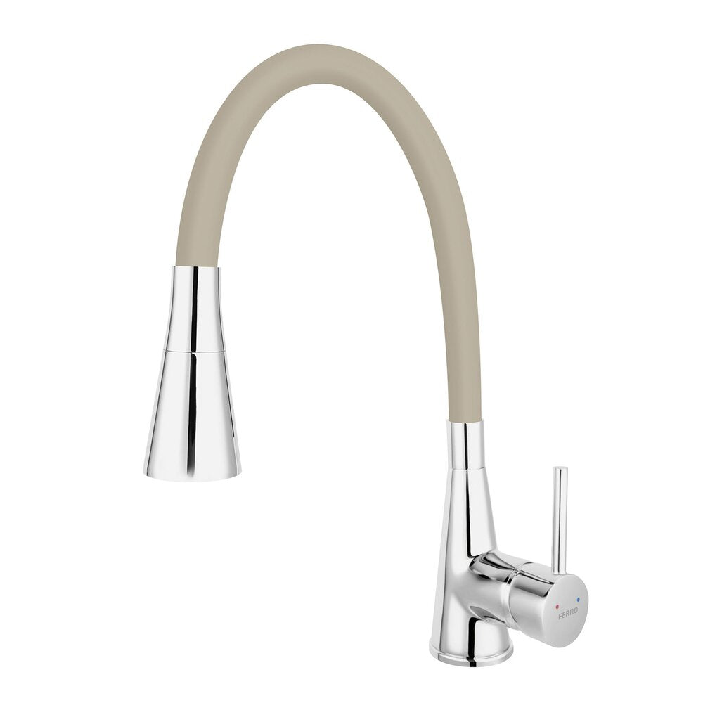 Ferro Zumba II Beige Kitchen Faucet with Flexible Spout