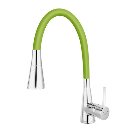 Ferro Zumba II Green Kitchen Faucet with Flexible Spout