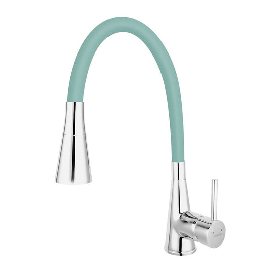 Ferro Zumba II Flexible Spout Kitchen Faucet Mint Green