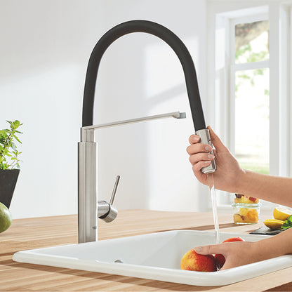 Grohe Concetto Kitchen Faucet with Flexible Spout, Brushed Supersteel