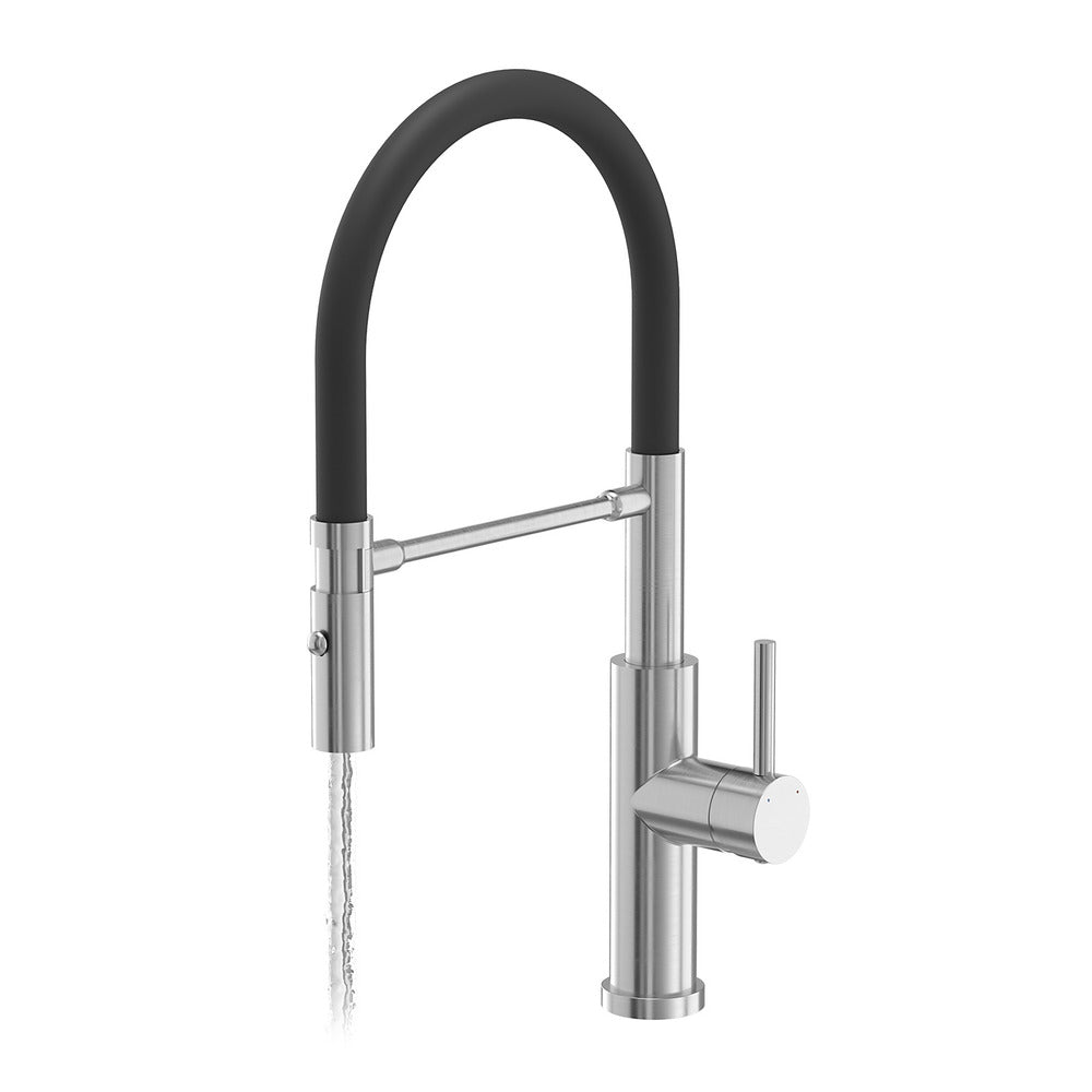 Quadron Unique Andy Kitchen Faucet with Flexible Spout Stainless Steel - Black