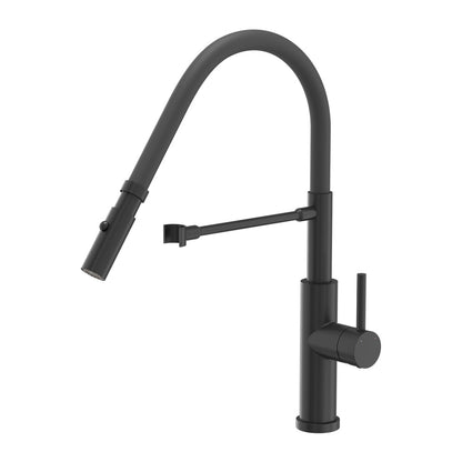 Quadron Unique Andy Kitchen Faucet with Flexible Spout Stainless Steel - Black
