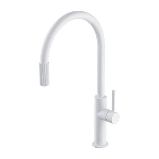 Kitchen faucet with D1 filtration system matte white Omnires Switch with 3 ways, for filtered water