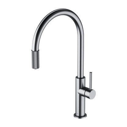 Kitchen faucet with D1 filtration system nickel Omnires Switch with 3 ways, for filtered water