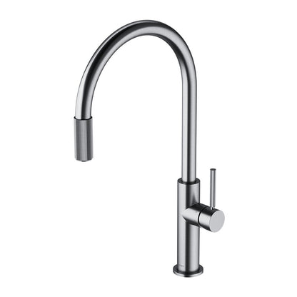 Kitchen faucet with D1 filtration system nickel Omnires Switch with 3 ways, for filtered water