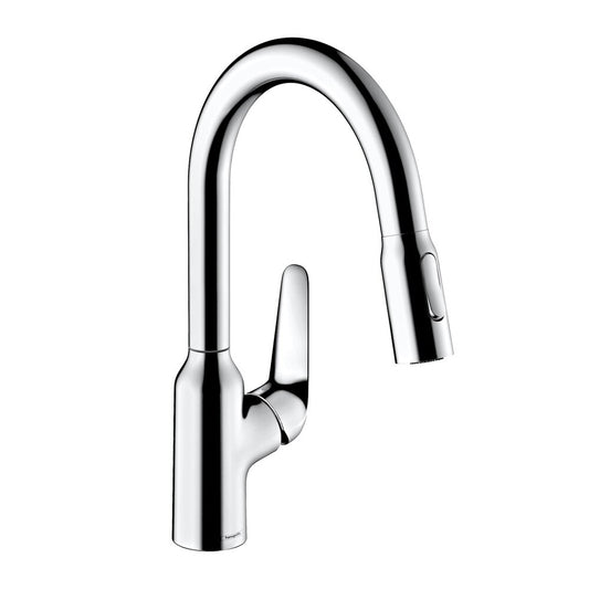 Hansgrohe Focus M42 Pull-Out Kitchen Faucet Chrome 2 Spray Types