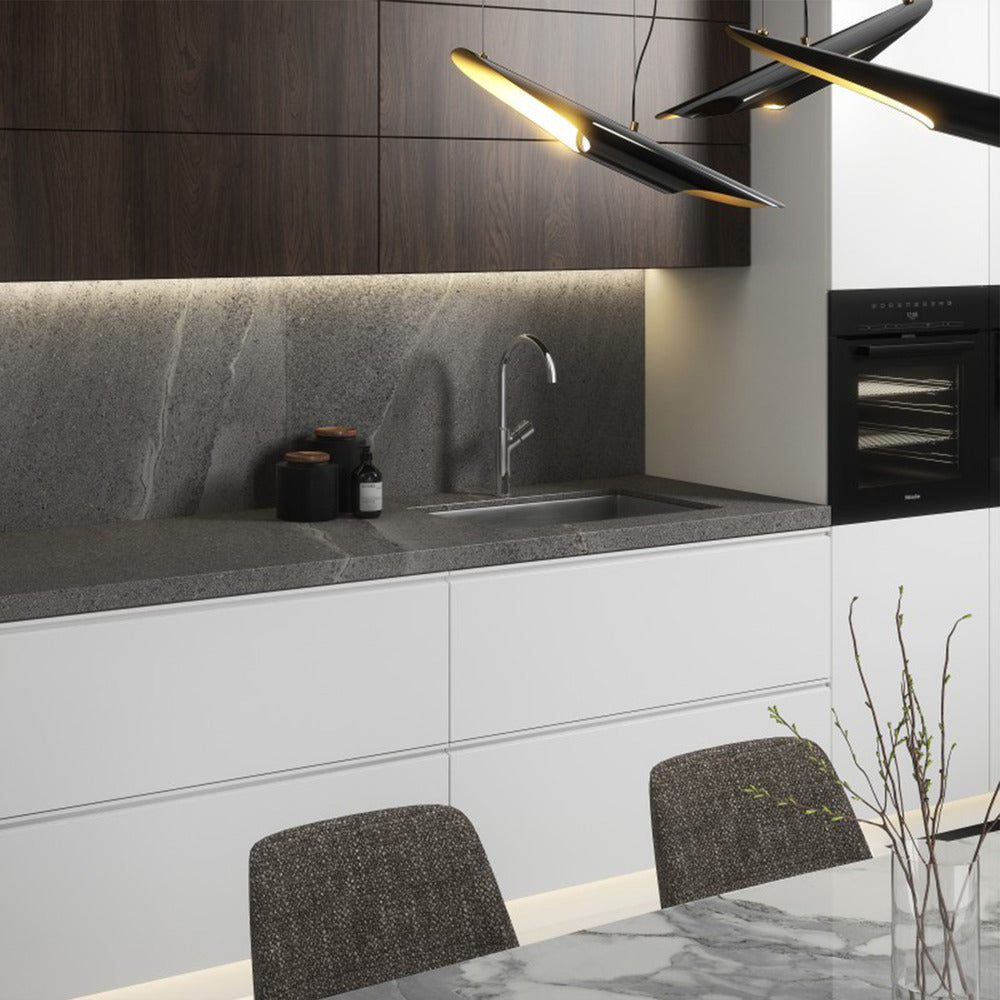 FDesign Meandro Single-Handle Kitchen Faucet in Polished Chrome
