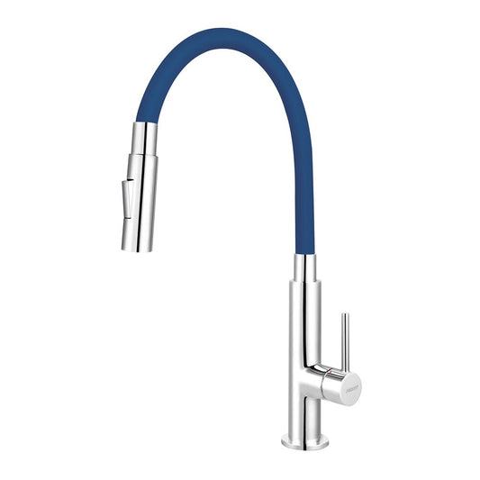 Ferro Zumba Slim 2F Blue Kitchen Faucet with Flexible Spout