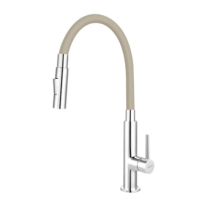 Ferro Zumba Slim 2F Beige Kitchen Faucet with Flexible Spout