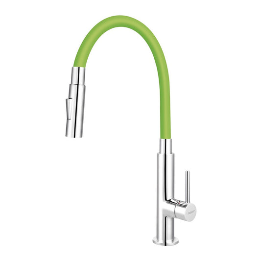 Ferro Zumba Slim 2F Green Kitchen Faucet with Flexible Spout