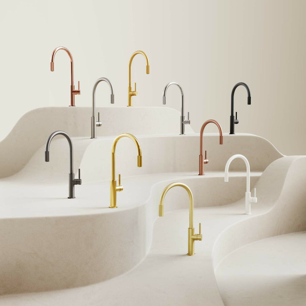 Graphite kitchen faucet Omnires Switch with 3 ways, for filtered water