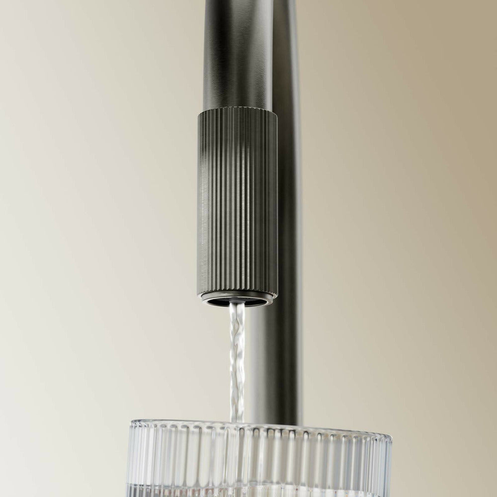 Graphite kitchen faucet Omnires Switch with 3 ways, for filtered water