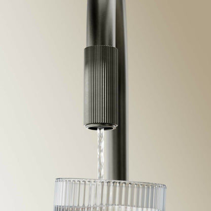 Graphite kitchen faucet Omnires Switch with 3 ways, for filtered water