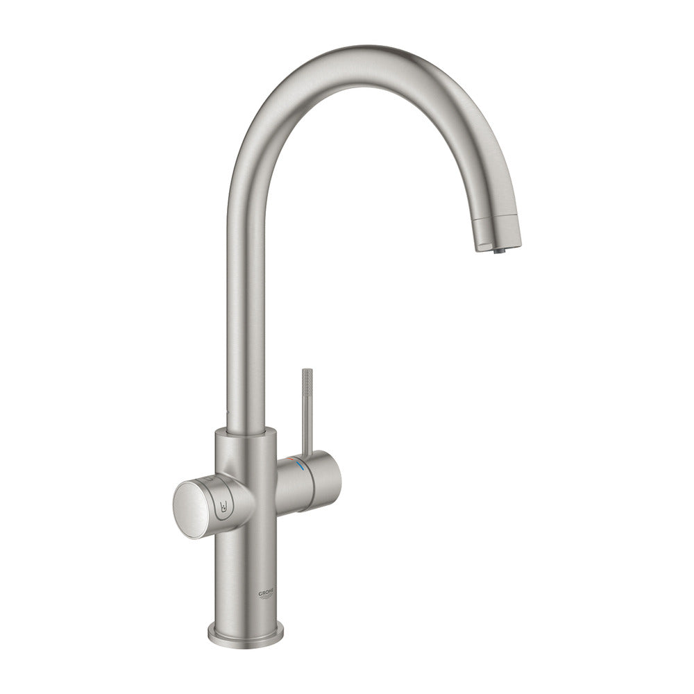 Кухненски миксер Grohe Blue Home хромирана Supersteel тръба тип C и Starter Kit