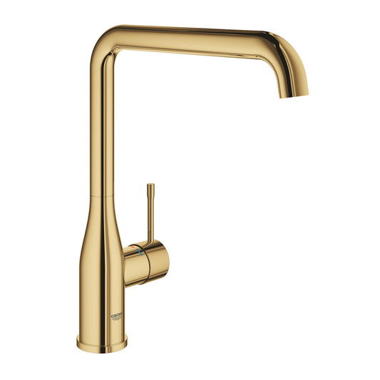 Смесител за кухня Grohe Essence с въртяща се чешма златист гланц Cool Sunrise