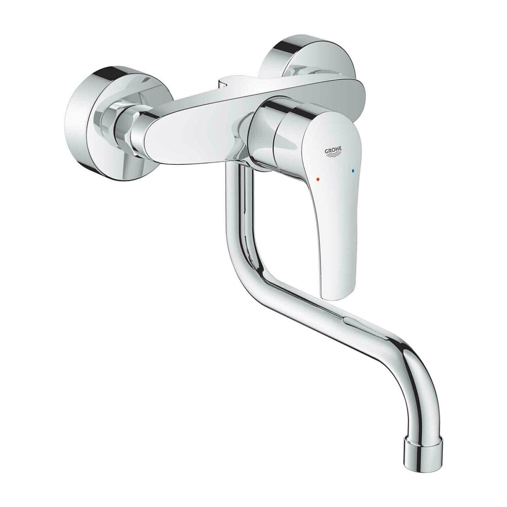 Смесител за кухня Grohe Eurosmart New хром за стенен монтаж