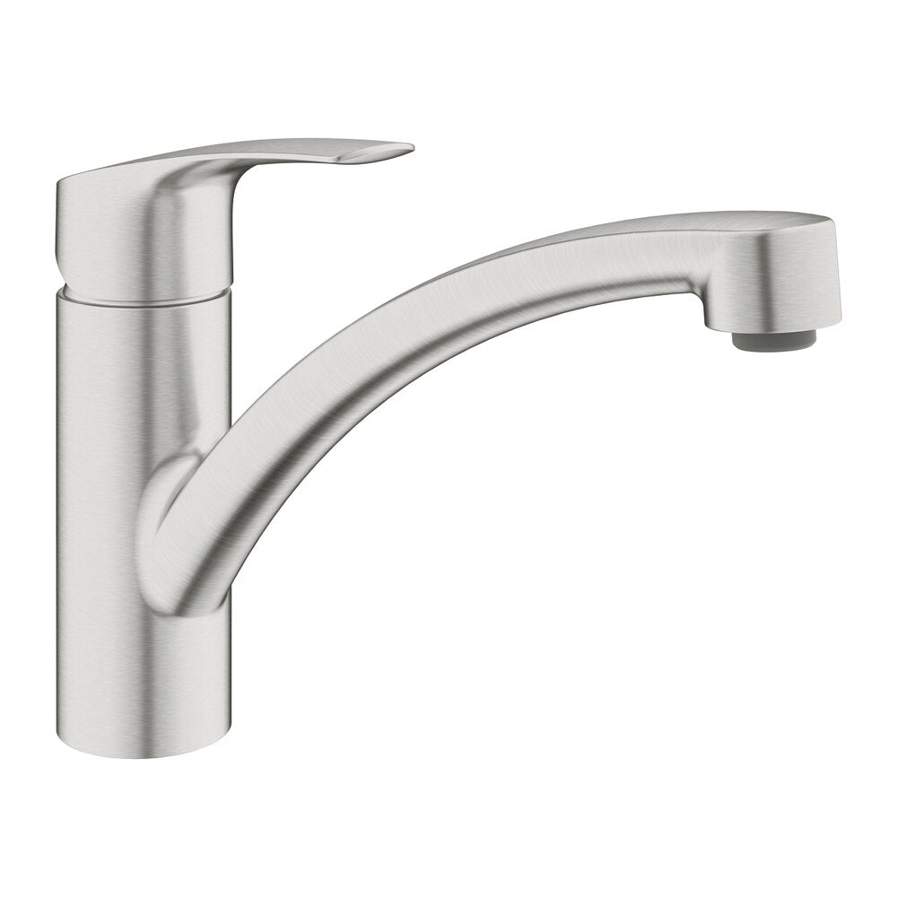 Смесител за кухня Grohe Eurosmart New с монокоманда хром мат Supersteel