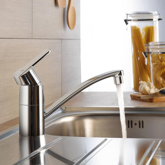 Grohe Get Single-Lever Kitchen Mixer Glossy Chrome Low Spout
