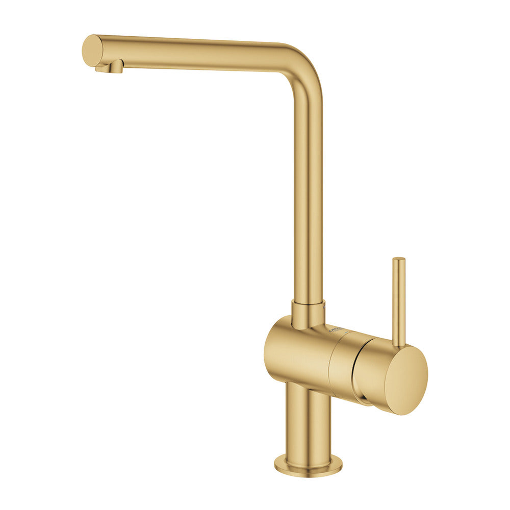Grohe Minta Kitchen Faucet Brushed Gold Cool Sunrise