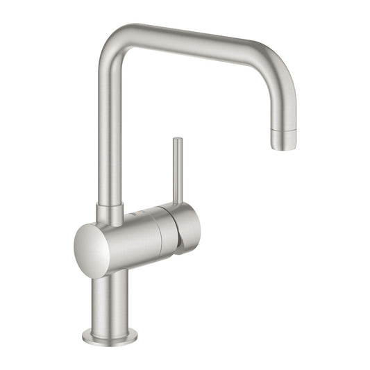 Grohe Minta Kitchen Faucet Supersteel Chrome Single-Handle