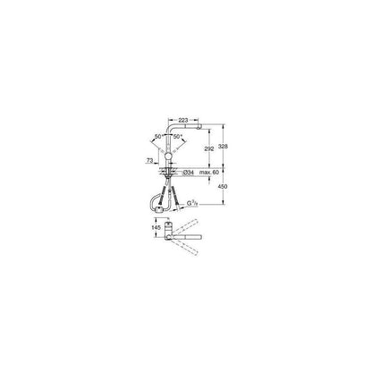 Grohe Minta Kitchen Faucet with Pull-Out Spray Chrome