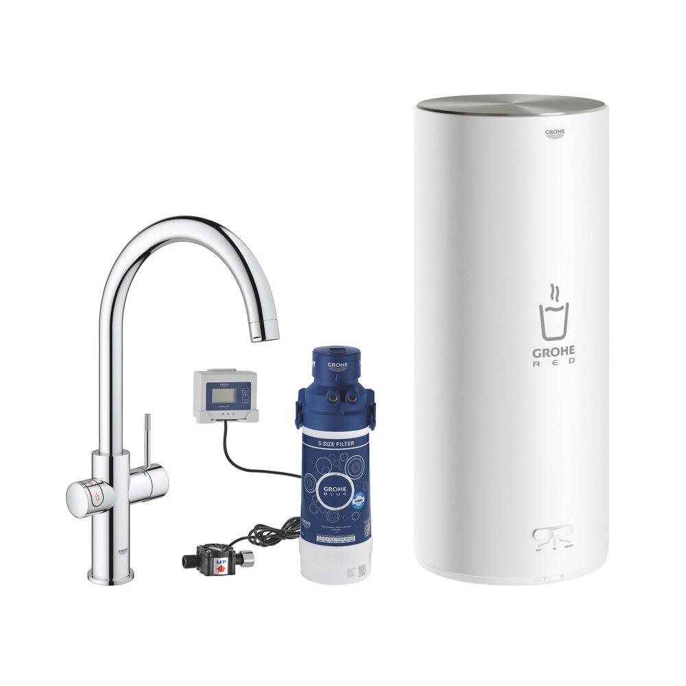 Смесител за кухня Grohe Red Duo хром, тип C, размер L с боилер