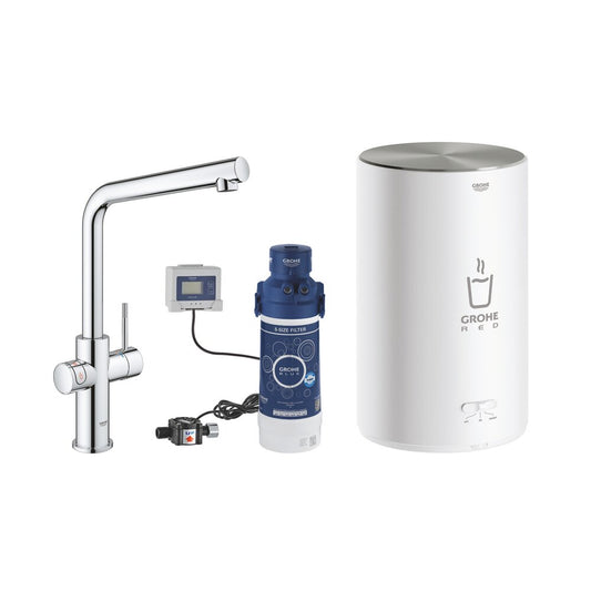 Кран за кухня Grohe Red Duo хром L тип тръба и бойлер размер M