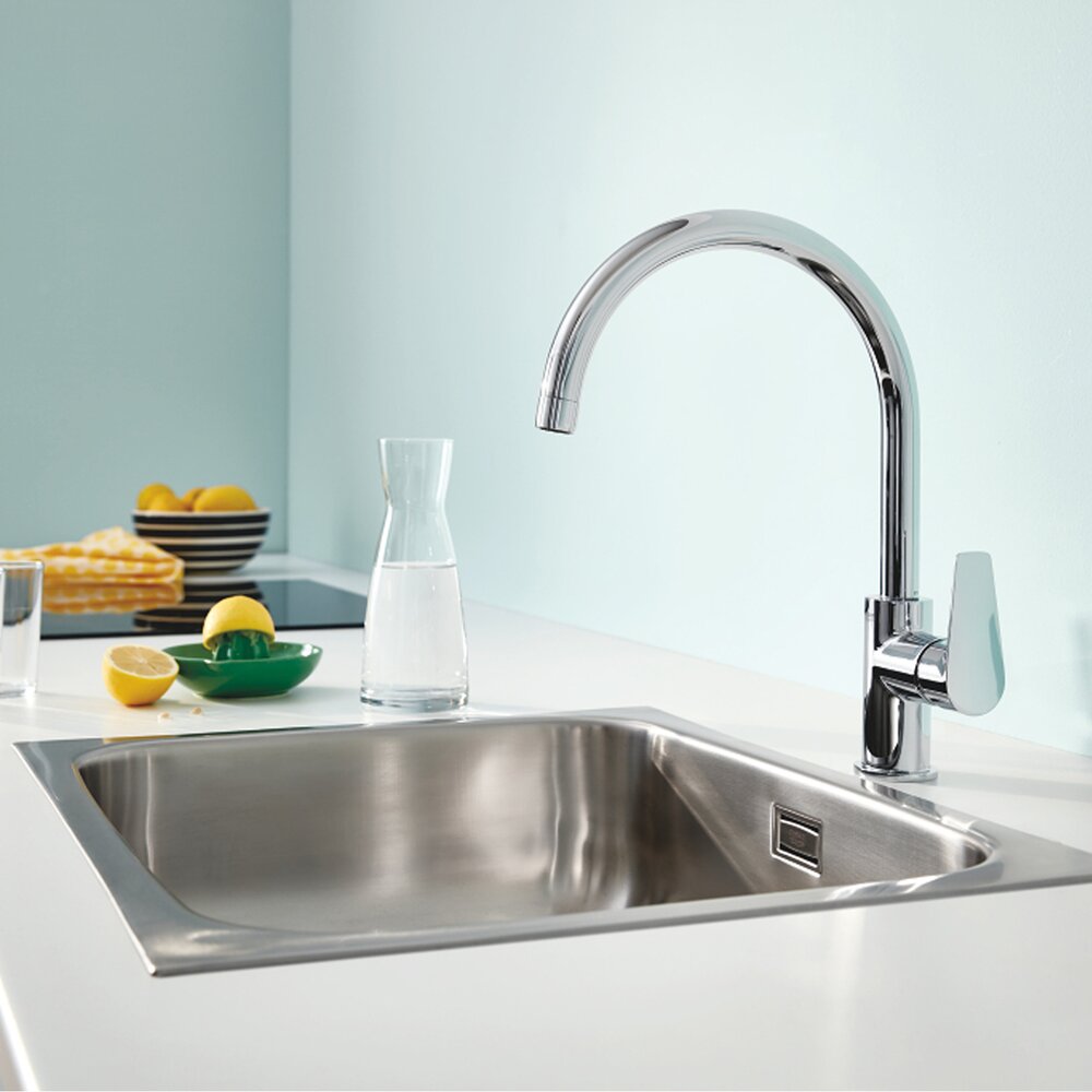 Батерия за кухня Grohe Start Edge с един лост, хром