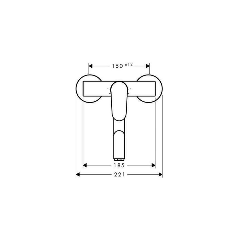 Смесител за кухня Hansgrohe Focus за стена хром