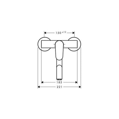 Смесител за кухня Hansgrohe Focus за стена хром