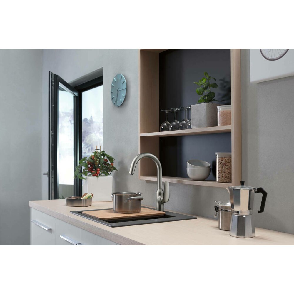 Кухненска батерия Hansgrohe Focus M42 с ротативен чучур хром