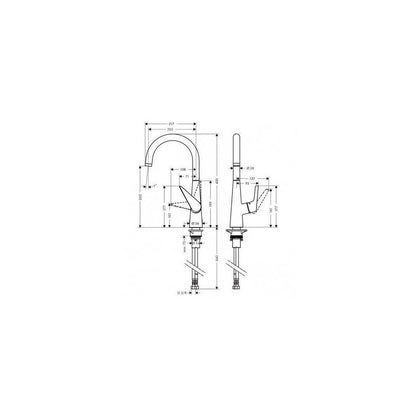 Hansgrohe Talis M51 260 Kitchen Faucet Chrome